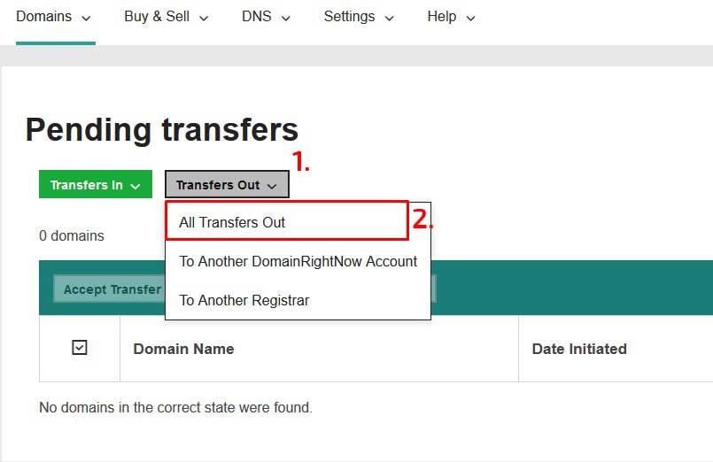 transfer domena
